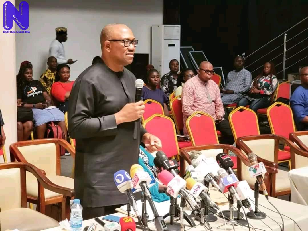 Peter Obi arrives Abuja for presidential dialogue with CAN 1669123475365-417316