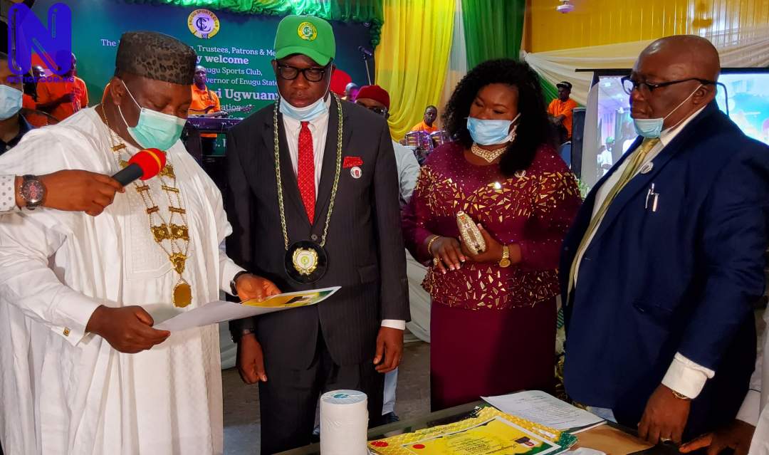 Gov. Ugwuanyi inaugurates Barr. Nwosu-led Executive Committee of Enugu Sports Club 20210801 161927-SCALED522038