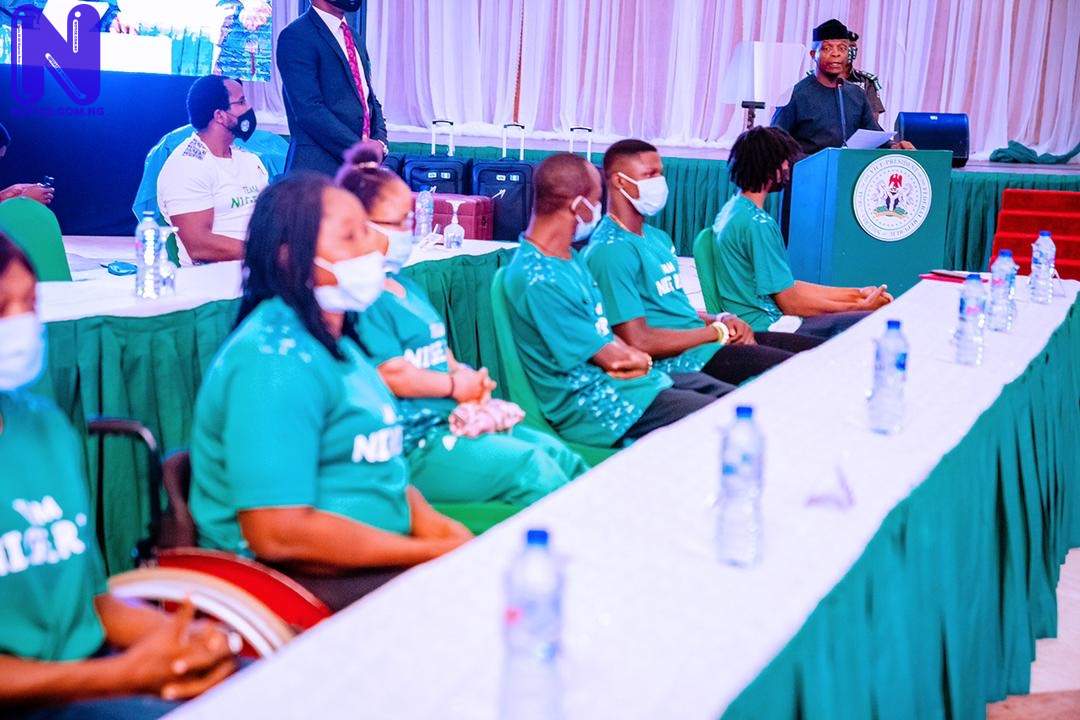 Osibanjo attends send forth ceremony for Nigeria’s 2021 Olympic team - PHOTO NEWS 6ED63E9C-D630-4C39-8EE8-2446834A9271