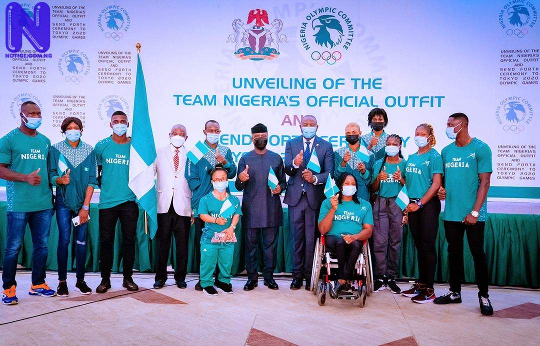 You carry hopes of millions of Nigerian People – Osinbajo tells Team Nigeria - Tokyo Olympics 970C2F48-250C-4FA4-B7D2-474FBF049B36