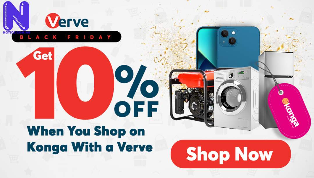 Verve offering 10% off everything you buy on Konga - Black Friday ARTBOARD1COPY6469419