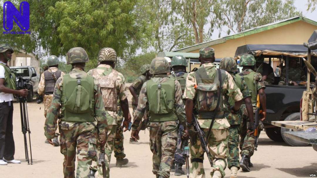 Security operatives rescue 76 kidnapped victims, searching for driver, 2 others CABE58DF-NIGERIAN-ARMY-TRAINING203011