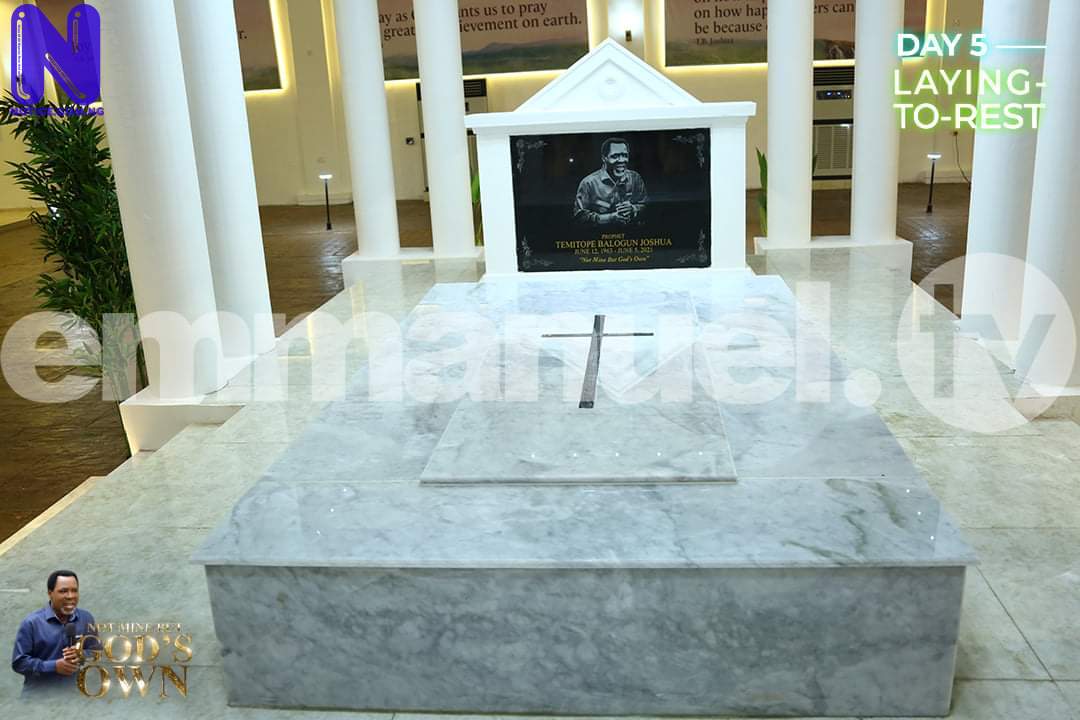 Photos of Synagogue Church founder’s tomb - TB Joshua FB IMG 1625913340117