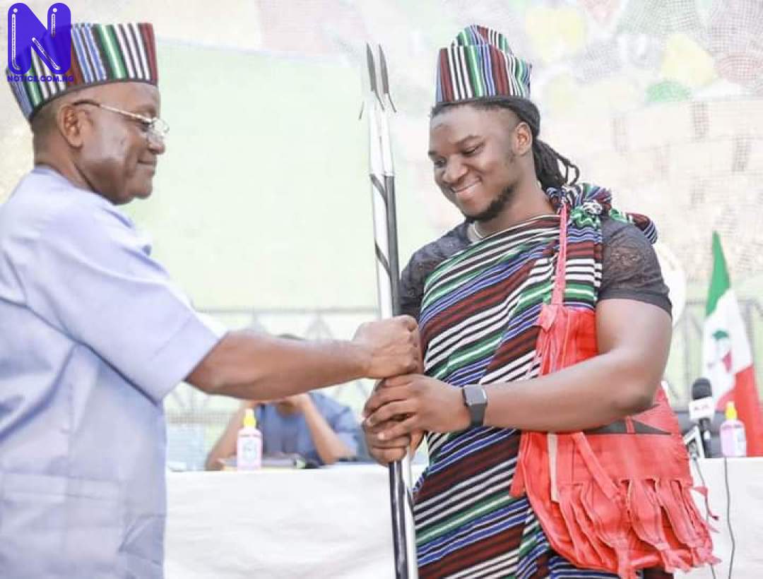 Ortom decorates Francis Atela youth ambassador (PHOTOS) - Nigerian Idol FB IMG 162750330867943356