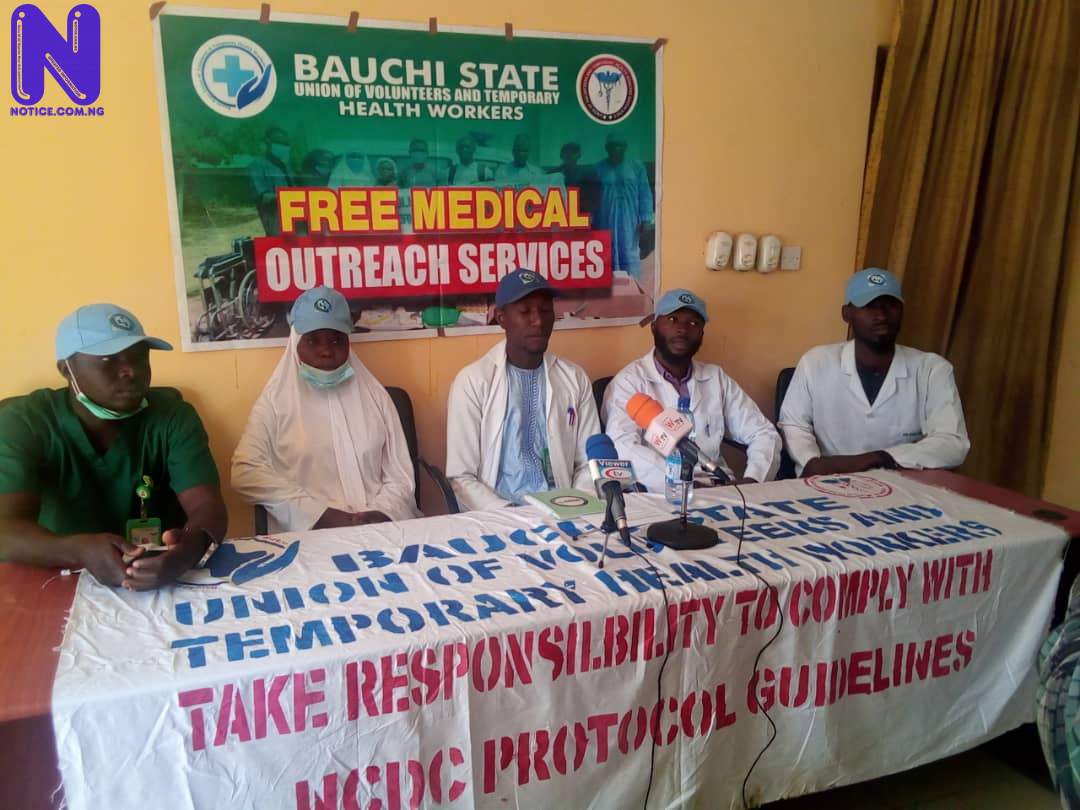 Volunteer health workers give Bauchi Government ultimatum, threaten to withdraw services IMG-20211123-WA004697250