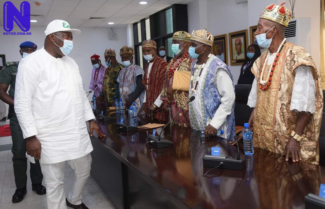 Igbo-Etiti Traditional Rulers pay solidarity visit to Gov. Ugwuanyi, hail him on peace, security, development IMG-20211125-WA010388250