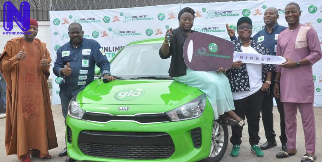 Jubilation as insurance executive wins car in Glo Joy Unlimited Extravaganza Promo IMG-20220114-WA000589295