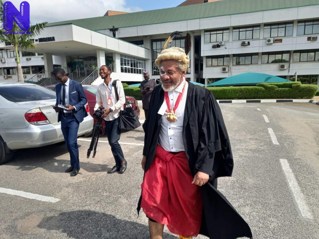Drama as human rights lawyer attends Supreme Court proceedings in traditional worshippers’ attire (Photos) IMG-20220623-WA0060218100