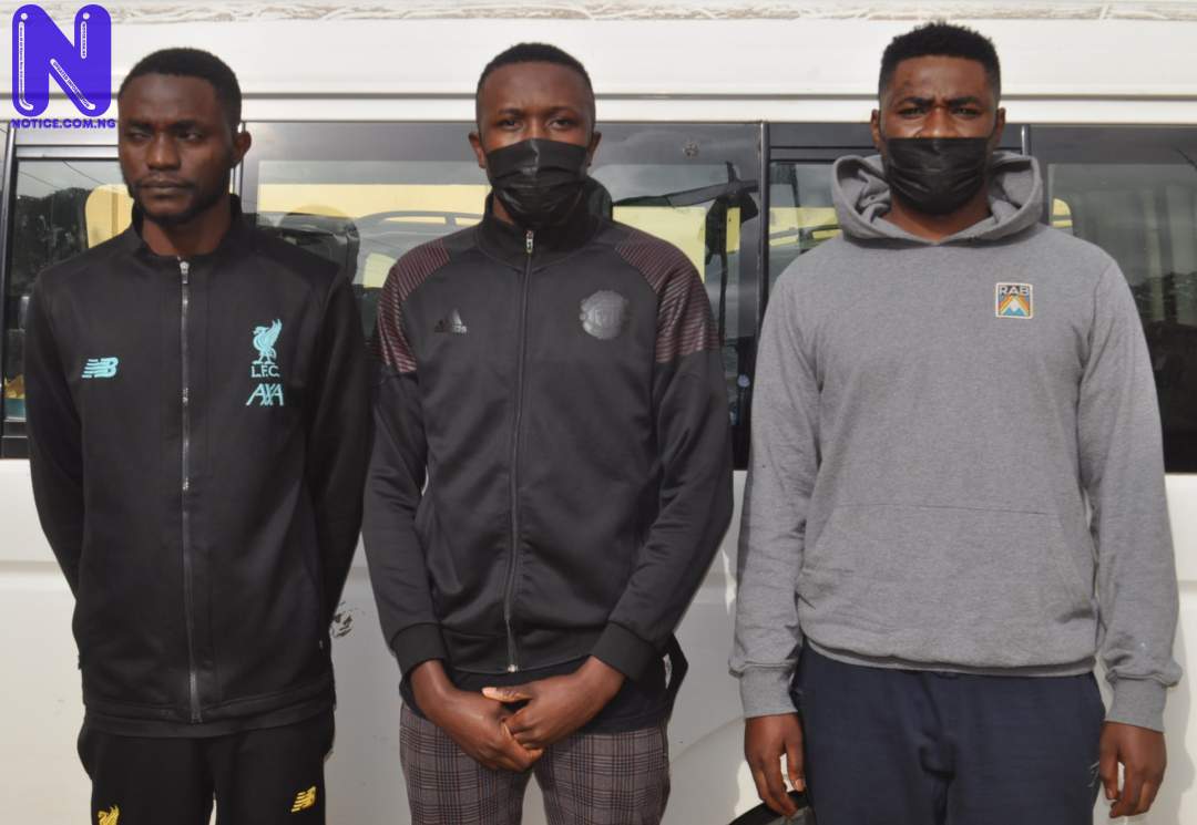  3 Nigerian People jailed after posing as American, Spanish soldiers - Facebook scam JOS-TRIO-FRAUDSTERS