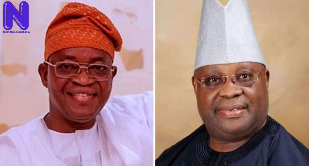 Governance not dancing competition — Oyetola to Adeleke - Osun 2022 OYETOLA-AND-ADELEKE-284654