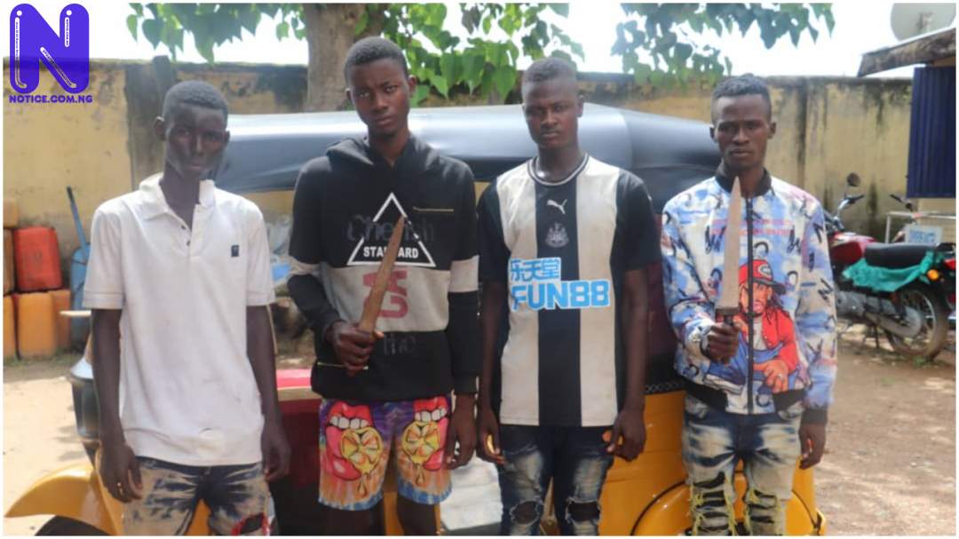 Niger Police apprehends six suspects over criminal conspiracy, robbery. PJIMAGE-73193470