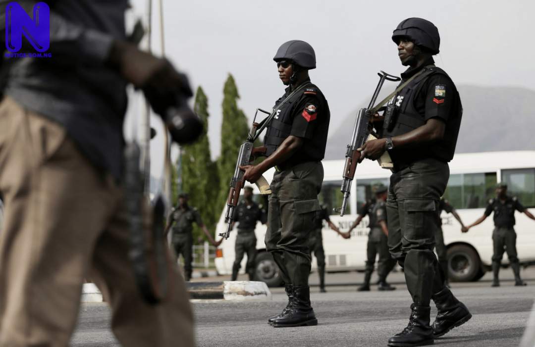 Heavy security as Buhari visits Lagos POLICE519673