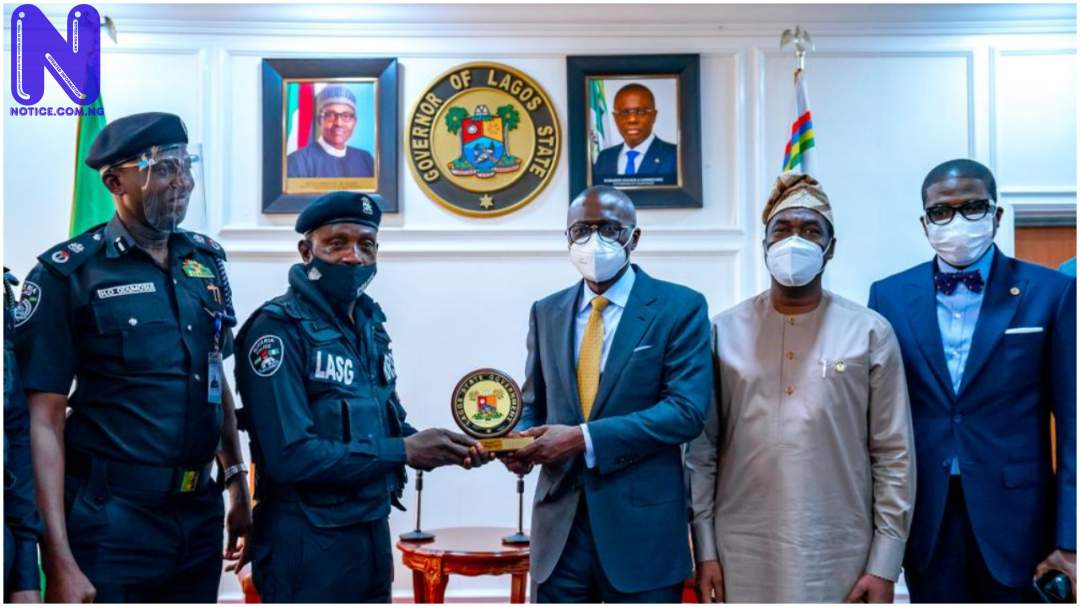 Sanwo-Olu honours police officer assaulted in Lagos YF9RQLQD